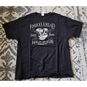 Harley Davidson Knucklehead Steel City Washington PA Graphic T-Shirt XL